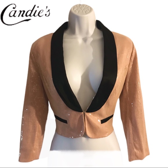 Beautiful Light Pink Sequins Blazer - Picture 1 of 8